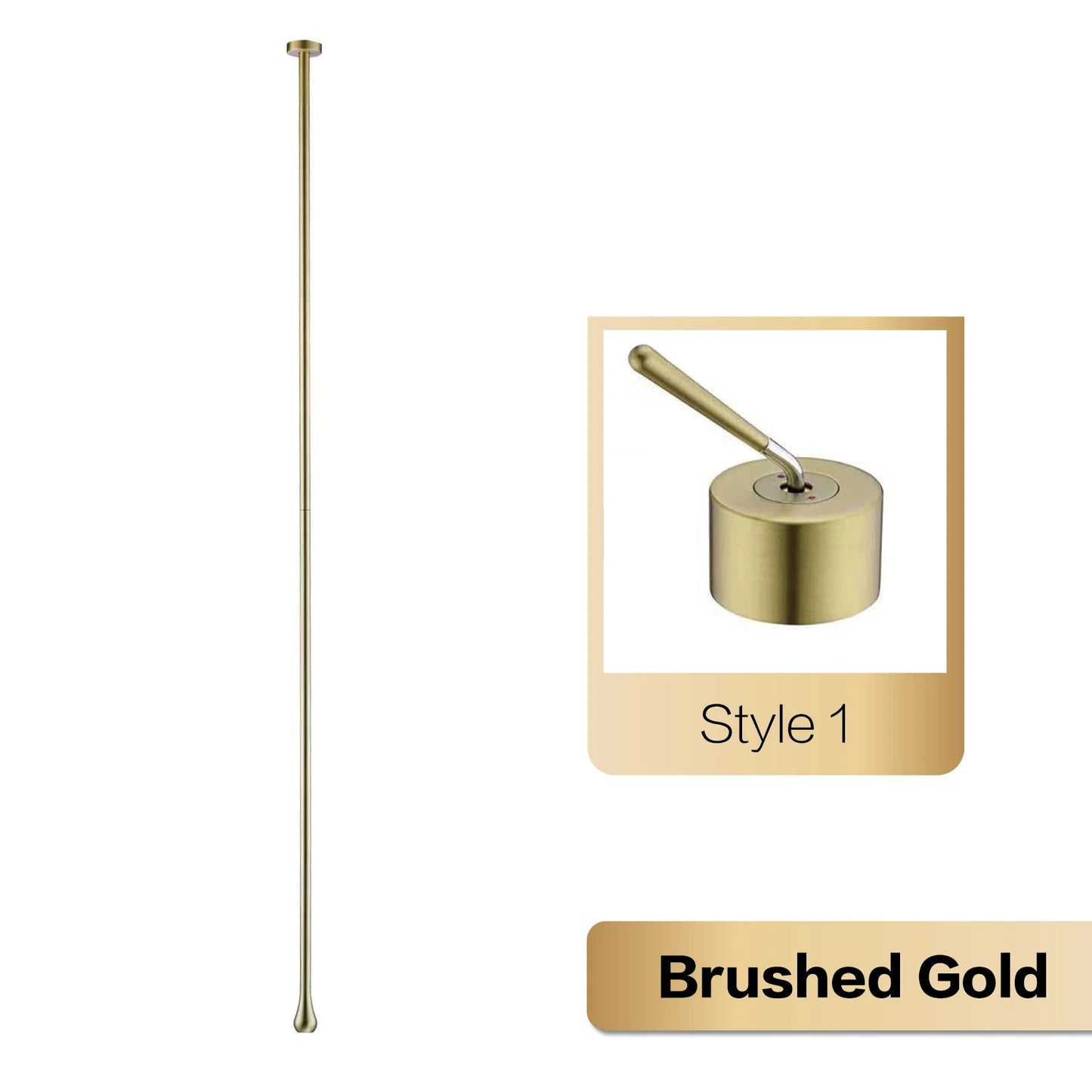 Luxury brushed Gold bathroom Ceiling faucet