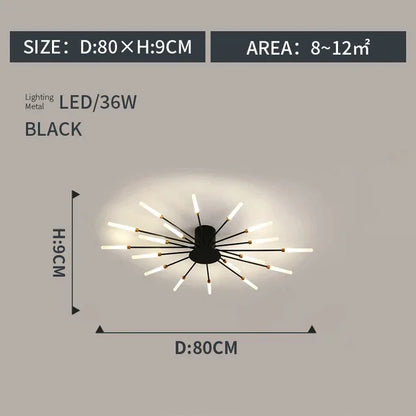 DecorBites™ LED Indoor Ceiling Light: Modern Art Luster for Bedroom Hall Living Kids Room