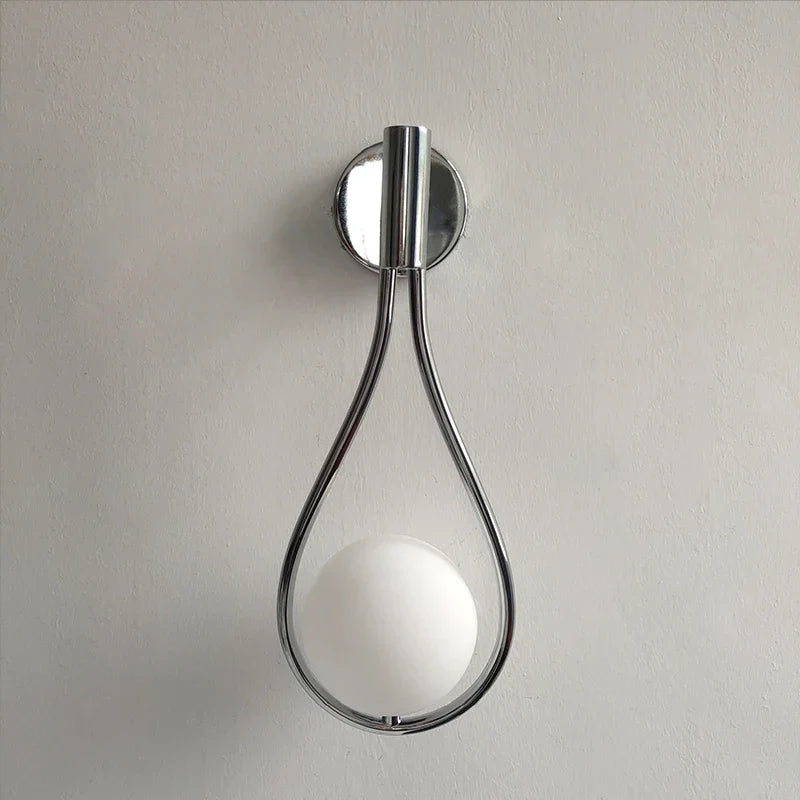 DecorBites™ Brass Glass Ball Wall Light Minimalist Living Room Decor Lighting Fixtures