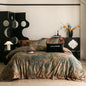 Decobites 1000TC Egyptian Cotton Vintage Oil Printing Bedding Set with Sheet & Pillowcase