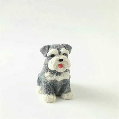 DecorBites™ Dog Sculpture for Home Decor - Lifelike Resin Pup Figurine Craft