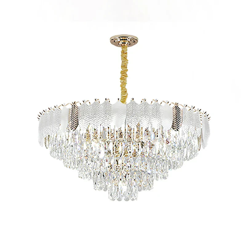 DecorBites™ Crystal Indoor Chandelier: Postmodern LED Suspension Lamps for Luxe Living Room Decor