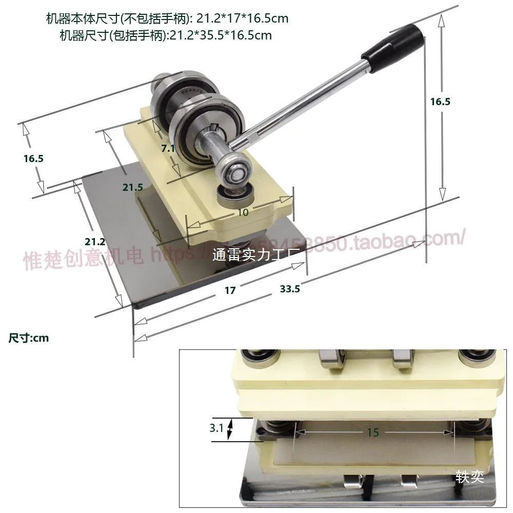 Decorbites™ Leder-Schneidemaschine für DIY-Bastelarbeiten - Manuelles Press-Stanzwerkzeug