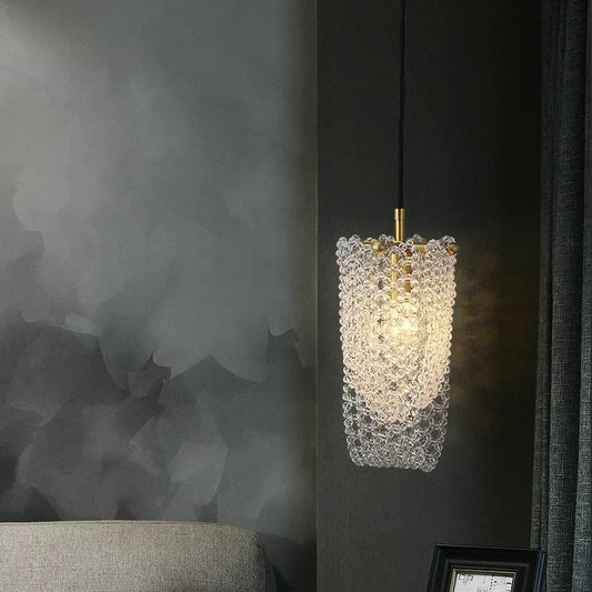 DecorBites™ Crystal Tassel Bedside Pendant Lamp: Luxury Bedroom & Restaurant Lighting