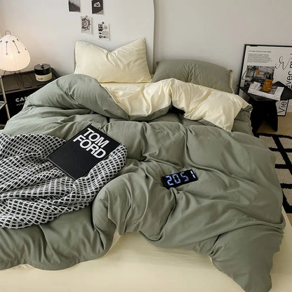 طقم غطاء لحاف قطني من DecorBites™ مع أربطة زاوية