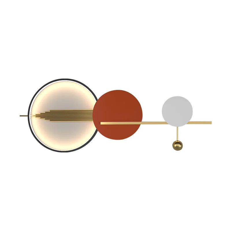 Aplique de pared LED Art Déco DecorBites™ de 70/120 cm con base metálica para dormitorio, sala de estar o hotel.