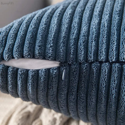 Funda de cojín DecorBites™ de pana: Cojín a rayas para sofá cama - Decoración nórdica para el hogar