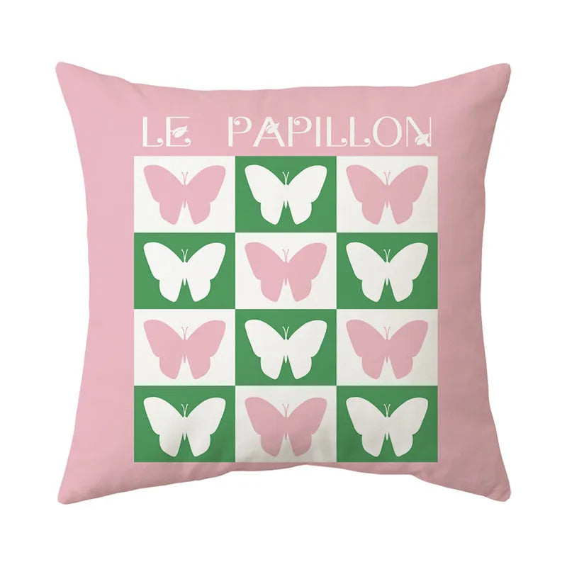 DecorBites™ Butterfly Pillowcase 45x45cm Modern Simple Design for Home Office Decor