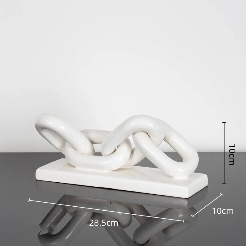 DecorBites™ Golden Chain Skeleton Lock Home Decoration Figurine