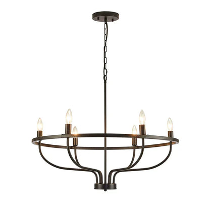 DecorBites™ Industrial Chandelier Light: Retro Iron Pendant Lamp for Living Room, Kitchen, Restaurant