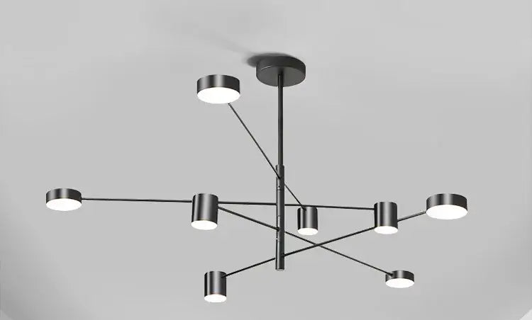 DecorBites™ Modern LED Chandelier - Gold Black - Living Room - Bedroom