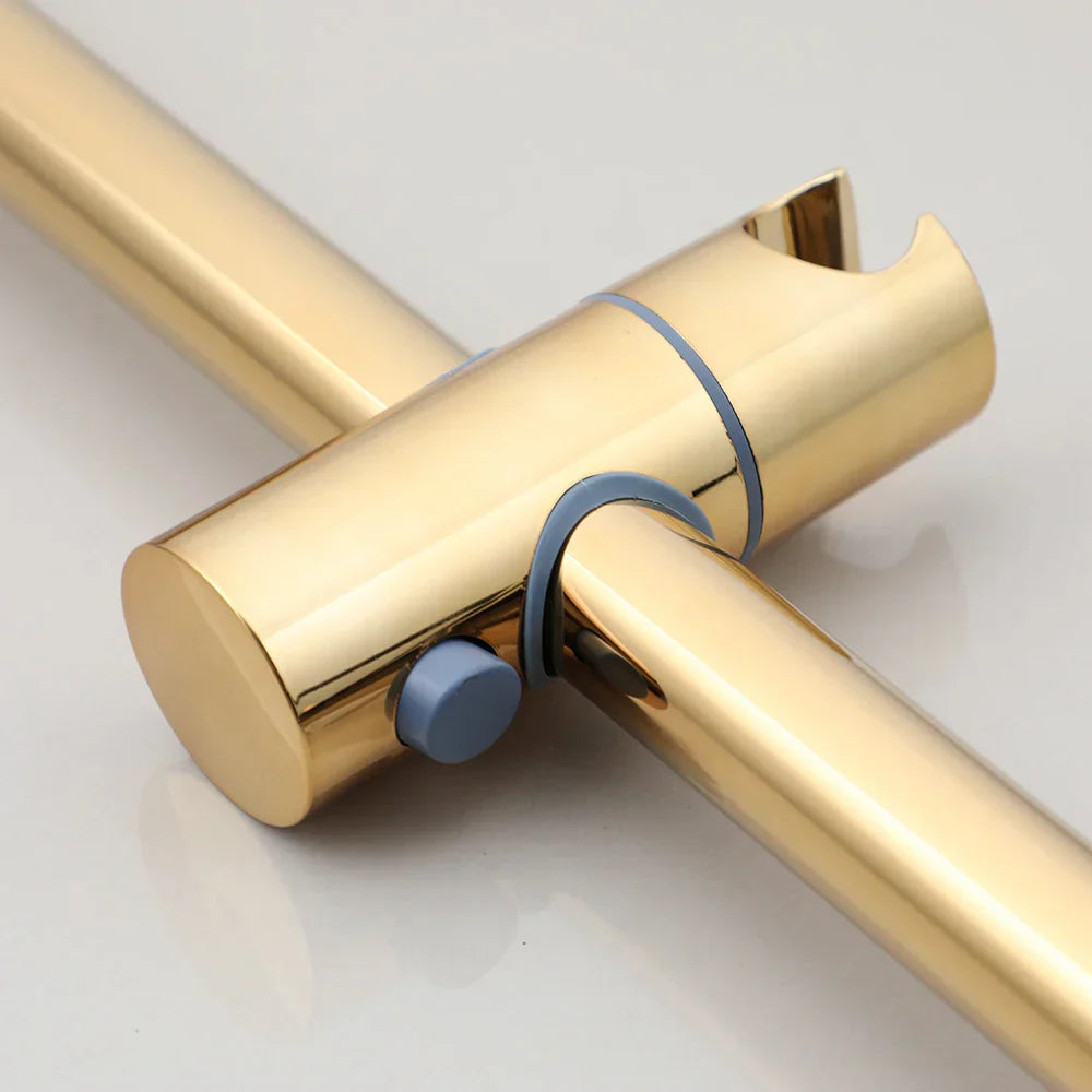 Gold Handheld Shower Rod