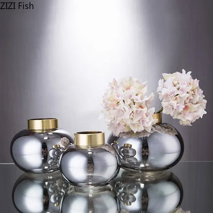 DecorBites™ Glass Vase Desk Decoration Modern Floral Vases Room Decor Astral Bouquet