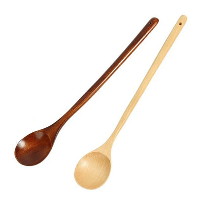 DecorBites™ Japanese Style Wooden Spoon for Mixing Rice Salad Kitchen Tableware