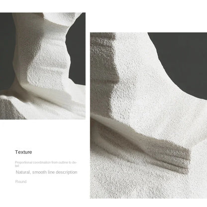 Decoración abstracta de resina DecorBites™ - Elegante escultura artística para oficina, sala de estar y escritorio