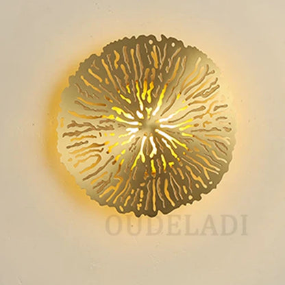 DecorBites™ Lotus Leaf LED Wall Sconce - Copper Industrial Luminaire