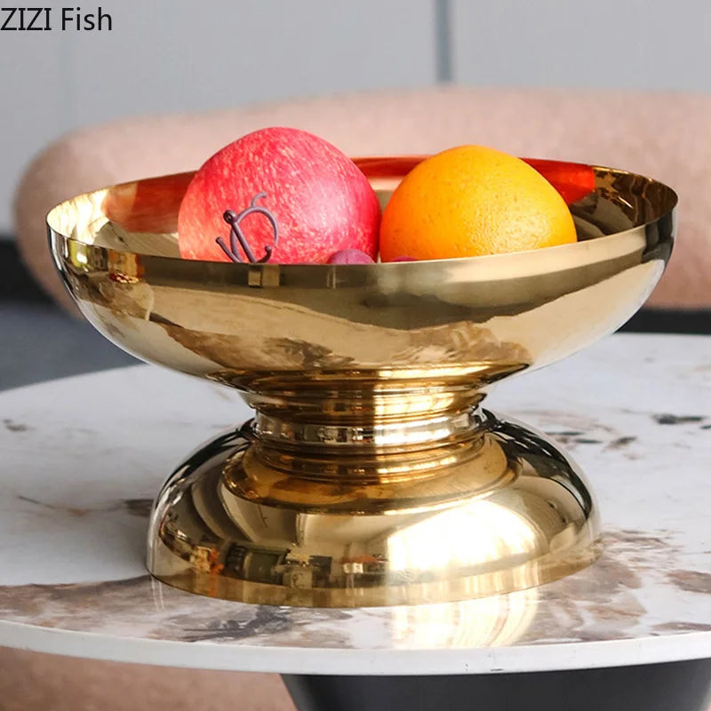 DecorBites™ High-Legged Fruit Bowl Tray for Living Room Coffee Table & Snacks