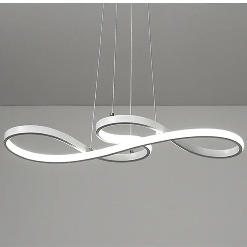 DecorBites™ Gold LED Chandelier: Modern Nordic Hanging Lamp for Dining Room, Kitchen, Bar, Office