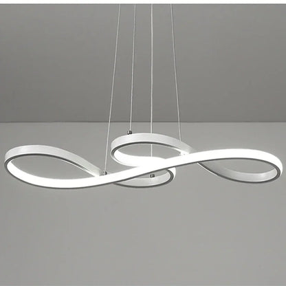 DecorBites™ Gold LED Chandelier: Modern Nordic Hanging Lamp for Dining Room, Kitchen, Bar, Office