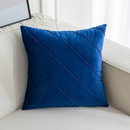 DecorBites™ Hand Pleat Embroidered Cushions 30x50/45x45cm Beige Pink Nordic Style Pillowcase