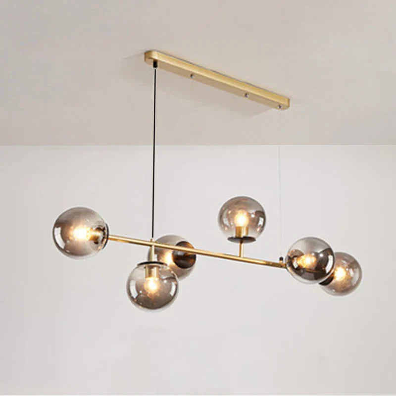 DecorBites™ LED Glass Pendant Chandelier: Modern Nordic Style for Dining Room, Bedroom Decor