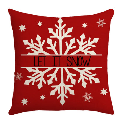 DecorBites™ Christmas Elk Letter Pillowcase 45x45cm for Living Room