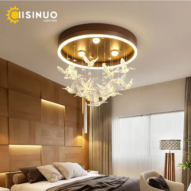 DecorBites™ Dancing Girl LED Chandelier: Modern Kids Room Light, Cartoon Ceiling Lamp