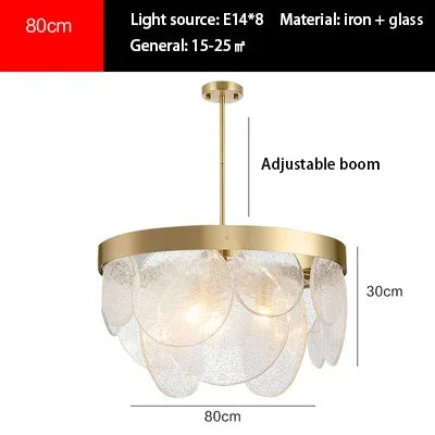 DecorBites™ LED Bubble Glass Ceiling Chandelier Light Fixture for Dining Kitchen Bedroom