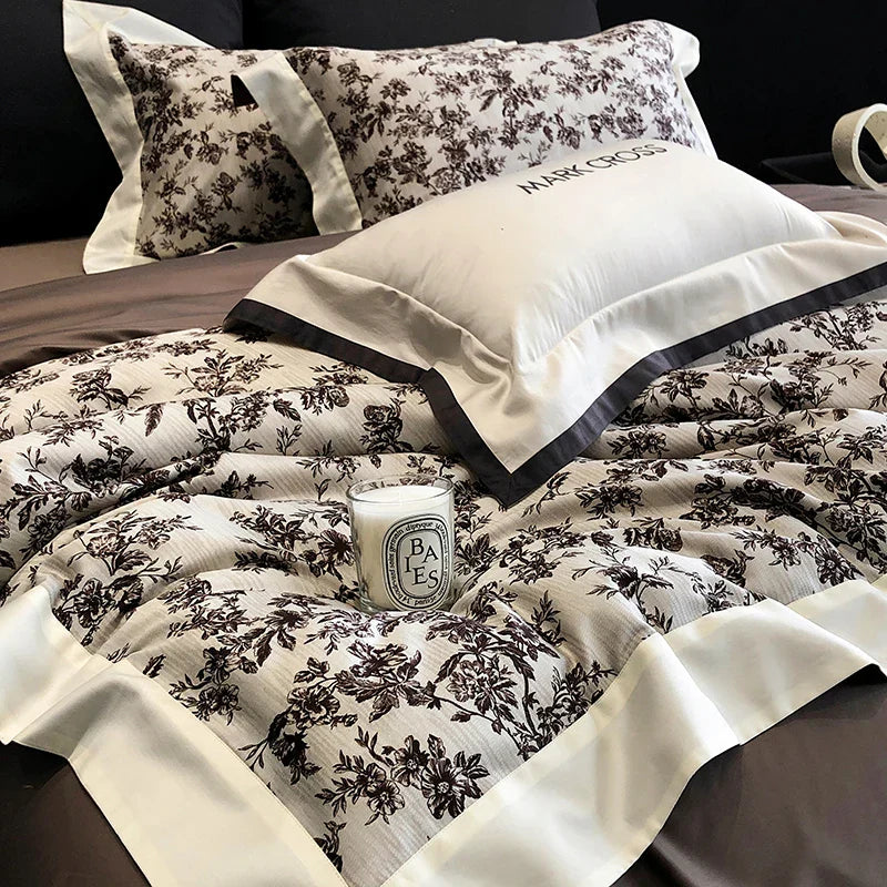 DecorBites™ Egyptian Cotton Bedding Sets for Queen King Ru Size Bed Linens