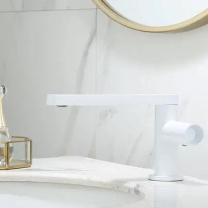 DecorBites™ Brushed Gold Basin Faucet: Single Handle Brass Bathroom Mixer Tap