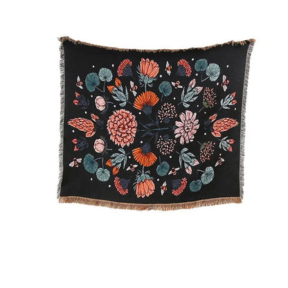 DecorBites™ Gothic Thread Double-sided Tapestry Blanket - Versatile Homestay and Outdoor Decoration