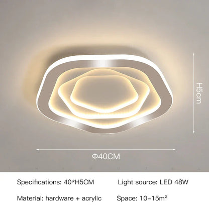 DecorBites™ Gold Luxury LED Ceiling Chandelier for Modern Living Rooms, Bedrooms, and Kitchens