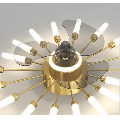 DecorBites™ 2023 Modern Chandelier Ceiling Fan Lights for Living Room Bedroom Upscale Decor