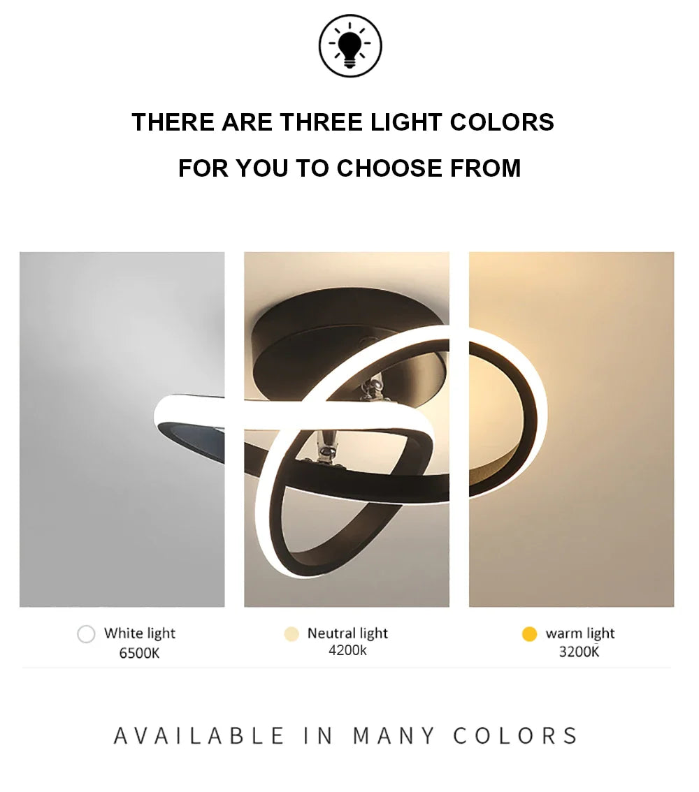 DecorBites™ LED Strip Ceiling Lights: Modern Minimalist Home Decor Lamps for Living Room, Staircase, Balcony