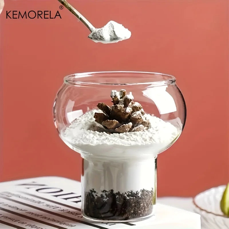 DecorBites™ 520ml Gourd Shaped Glass Cup Set - Versatile Drinkware for Coffee, Tea, and More