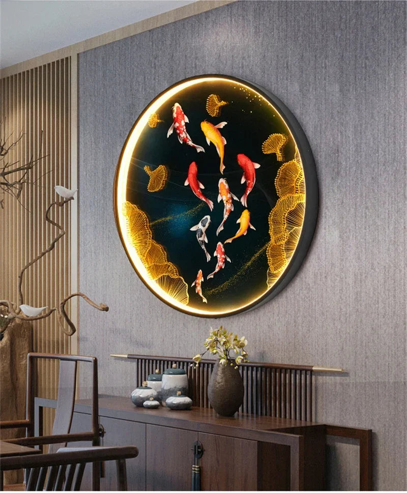 DecorBites™ Chinese Picture Wall Decoration Lamp - Modern LED Lighting for Home Décor