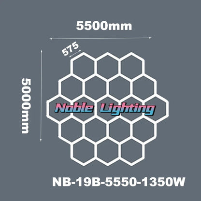 DecorBites™ Hexagon LED Ceiling Light: High-Performance, Best-Selling, Honeycomb Design