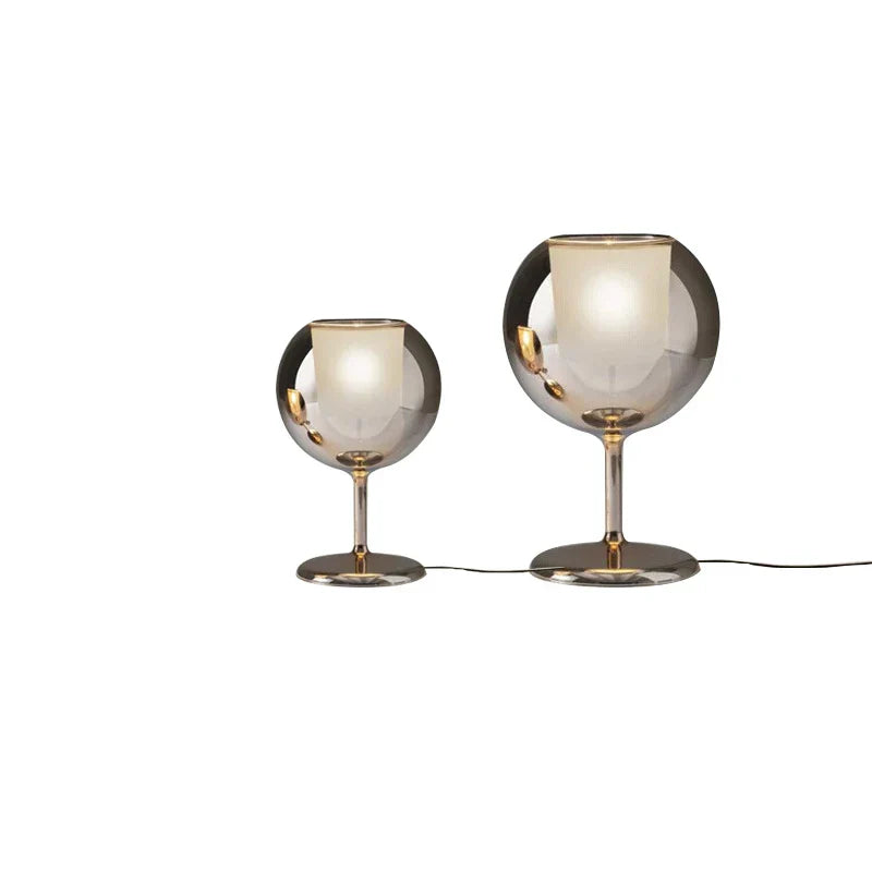 Decorbites™ Gold-Chrom-Glas-Tisch-Dekorlampe für luxuriöse Wohnzimmer, Villen, Geschäfte, Cafés