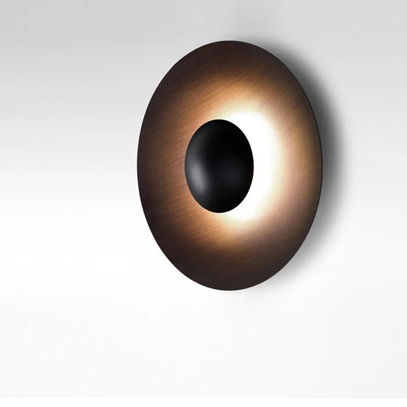 مصباح حائط دائري من DecorBites™ Ginger: مصباح علوي بتصميم نورديك لغرفة النوم أو المكتب أو الممر