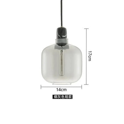 DecorBites™ Industrial Stained Glass Pendant Lamp LED Hanging Lights for Dining & Living Room