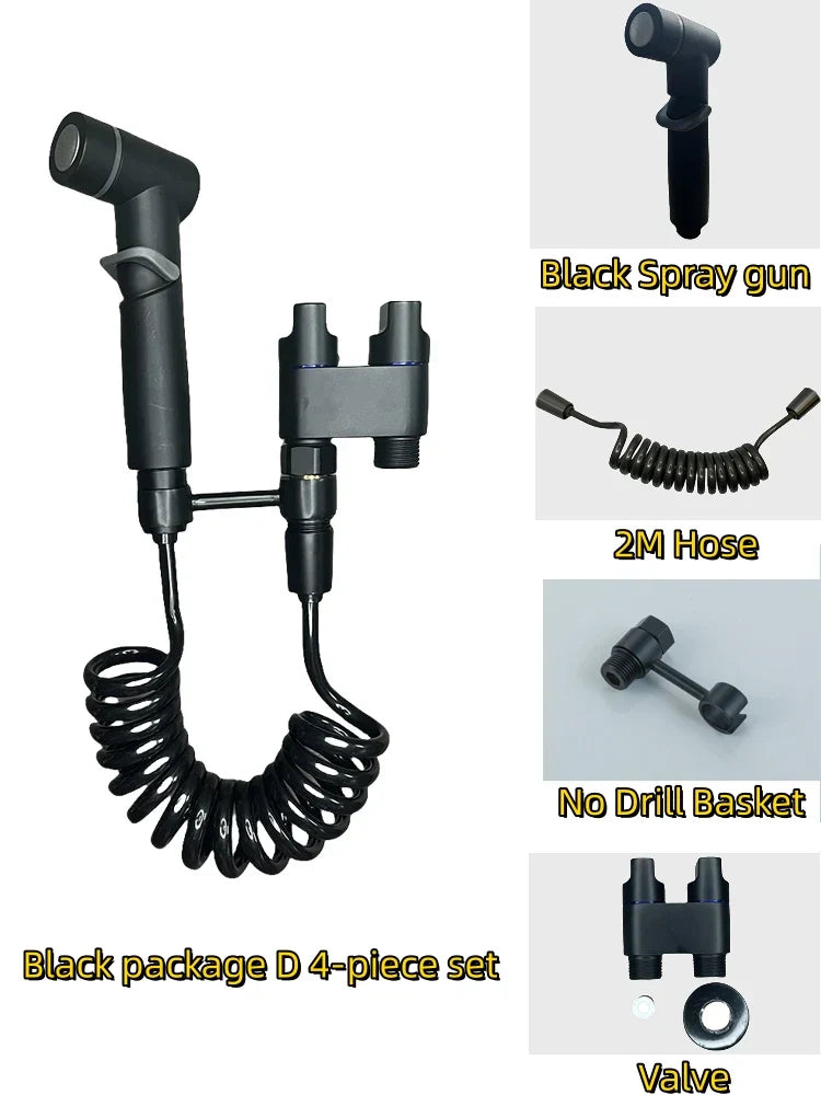 DecorBites™ High Pressure Handheld Bidet Sprayer Set for Bathroom Hygiene and Cleaning