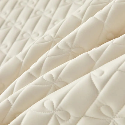 DecorBites™ Lace Ruffles Cooling Bed Skirt Set with Pillowcases