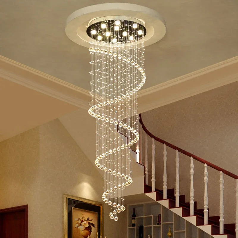 DecorBites™ Crystal LED Ceiling Chandelier: Elegant Lighting for Home Decor & Living Spaces