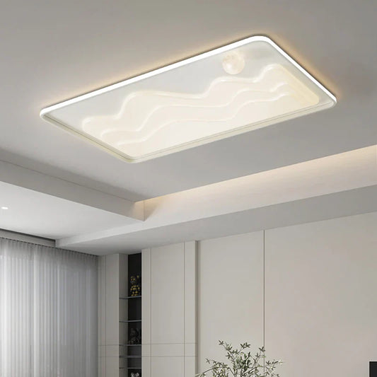 DecorBites™ LED Chandelier: Modern Lighting Fixture for Home Decor, White Lustre Lights