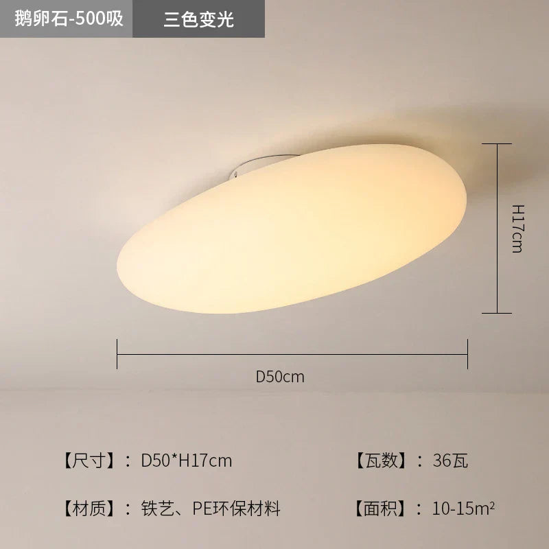Luz colgante de guijarro LED Decorbites™: Elegante lámpara de araña blanca para la decoración del salón, dormitorio y restaurante.