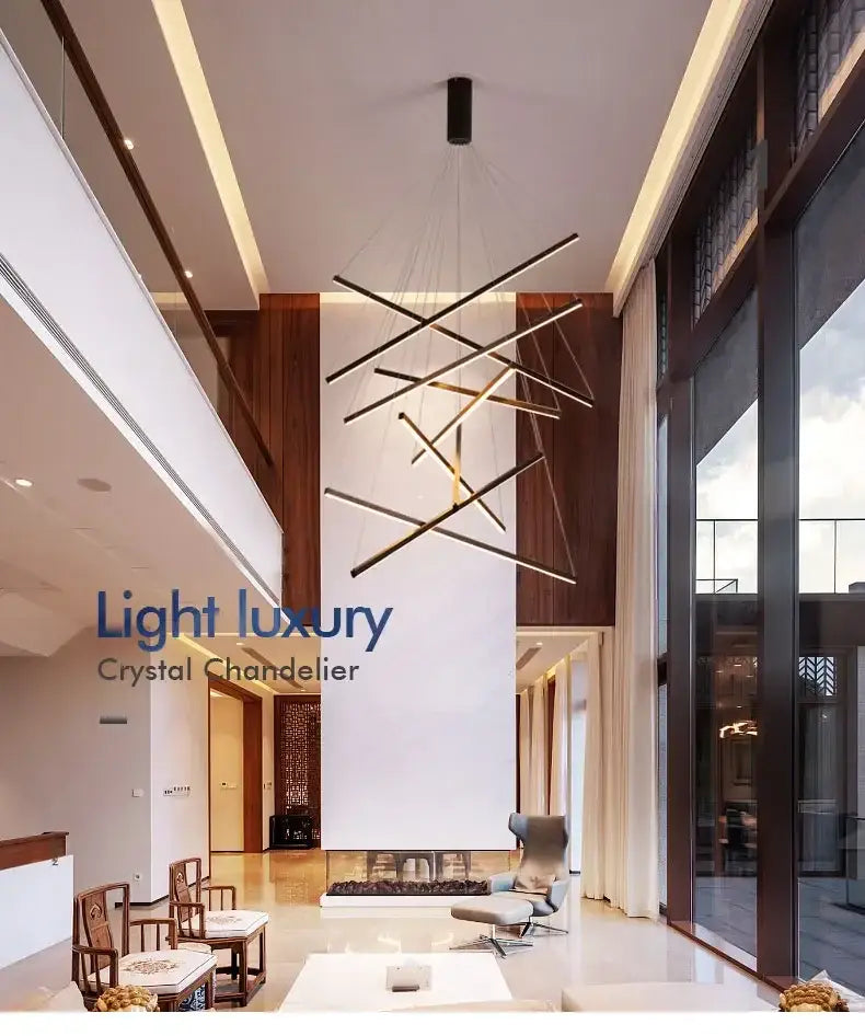 DecorBites™ LED Stair Ceiling Chandelier for Living Room