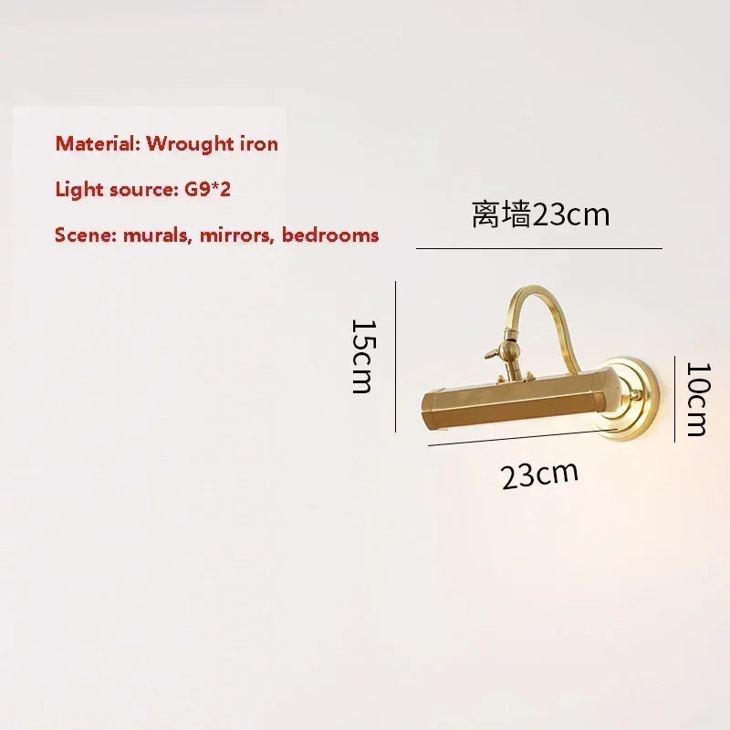 DecorBites™ Gold Mirror Headlight Wall Light - Modern Bedroom Reading Lamp Art Deco