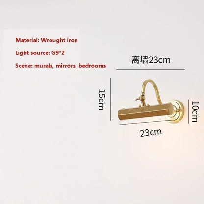 DecorBites™ Gold Mirror Headlight Wall Light - Modern Bedroom Reading Lamp Art Deco