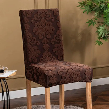 Decobites 3D Embossed Print Spandex Chair Cover Slipcovers - Stretch, Elegant, Durable