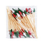 50/100Pcs Christmas Buffet Fruit Food Skewer Cocktail Picks Cupcake Topper 2024 Christmas Party Decor Supplies New Year 2025